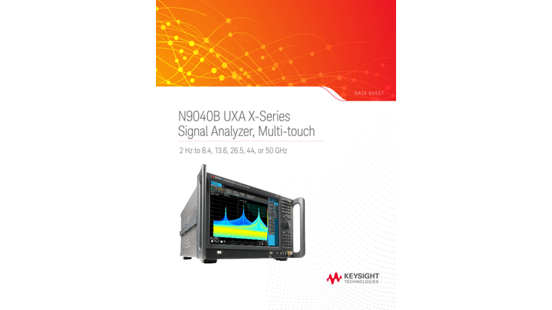 N9040B UXA X-Series Signal Analyzer, Multi-touch